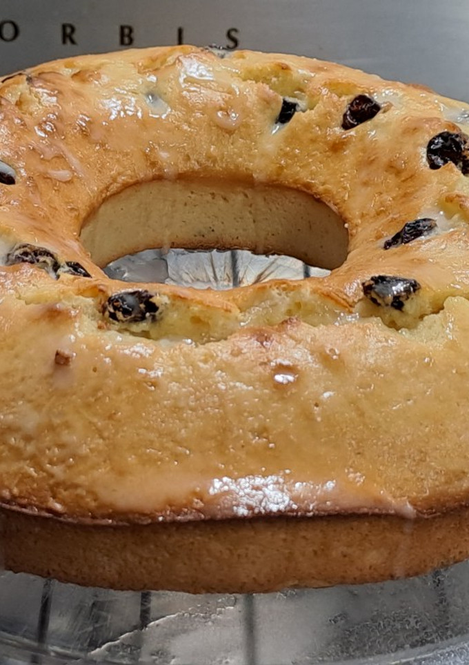 Una foto de Budín de limón y pasas sin manteca