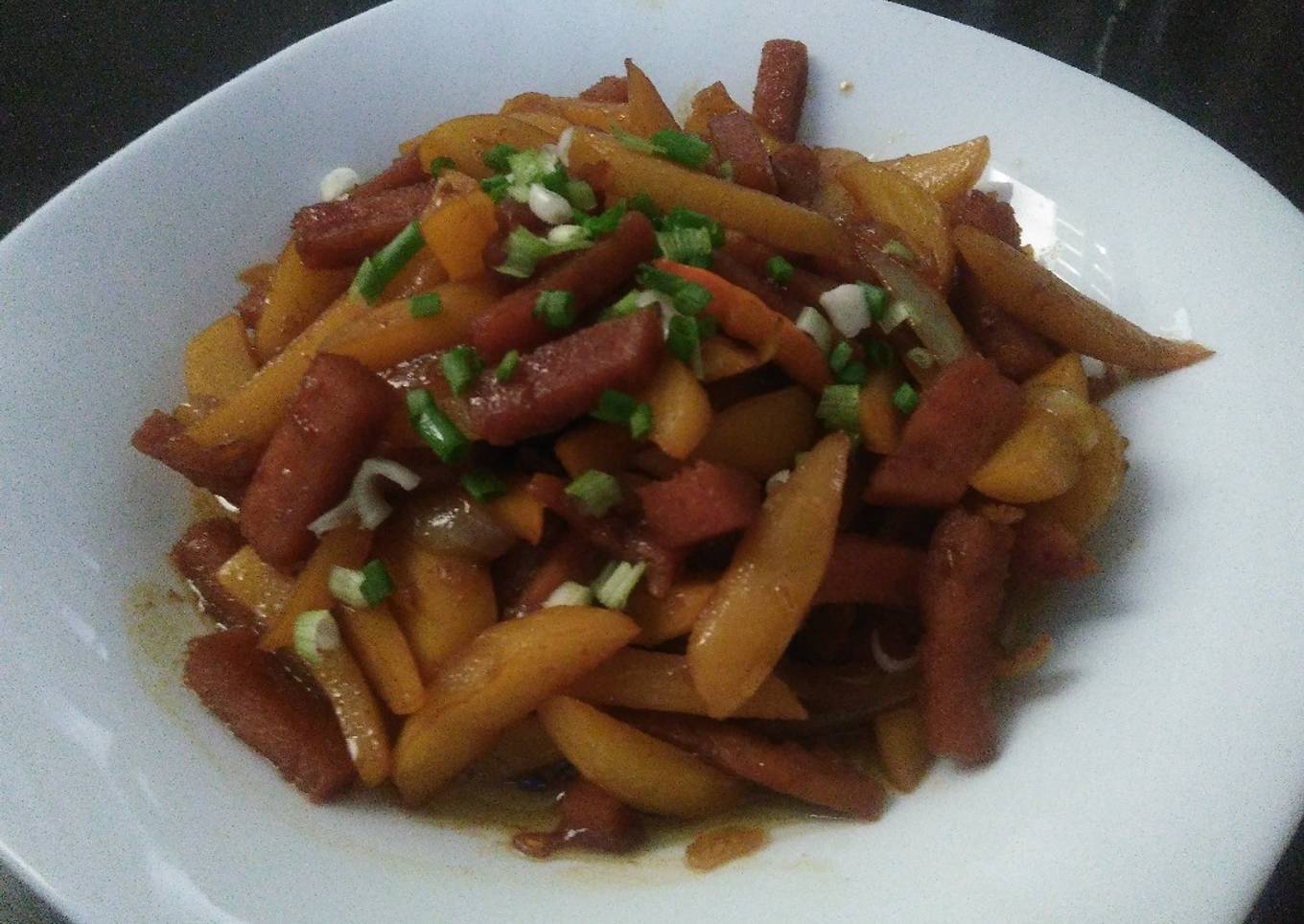 Tumis maling kentang (non halal)