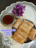 Lumpia isi Labu Siam & wortel dengan kuah cuko