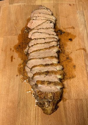 A picture of Five-Spice duck breast.