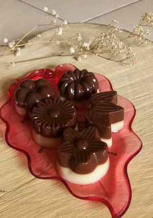 Foto resep Puding Chocolatos Selai Kacang Lapis Mentega