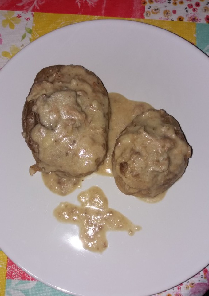 Una foto de Ossobuco de pavo en salsa de almendras