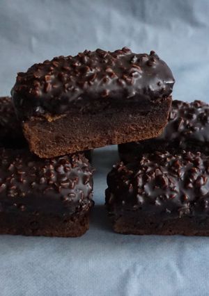 Une photo de Petits cakes au chocolat & peanut butter