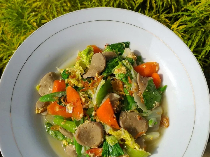 Langkah Mudah untuk Membuat Resep 191. Capcay Sayur Bakso yang Lezat Anti Ribet, Mantap