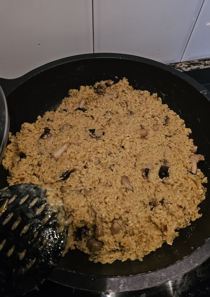 Una foto de Risotto de pasta