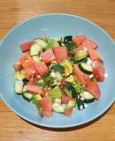 Ensalada de verano con sandía