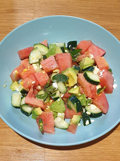 Una foto de Ensalada de verano con sandía