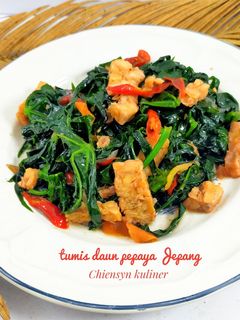 Foto resep Tumis daun pepaya Jepang