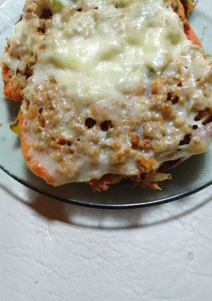 Una foto de Calabaza rellena