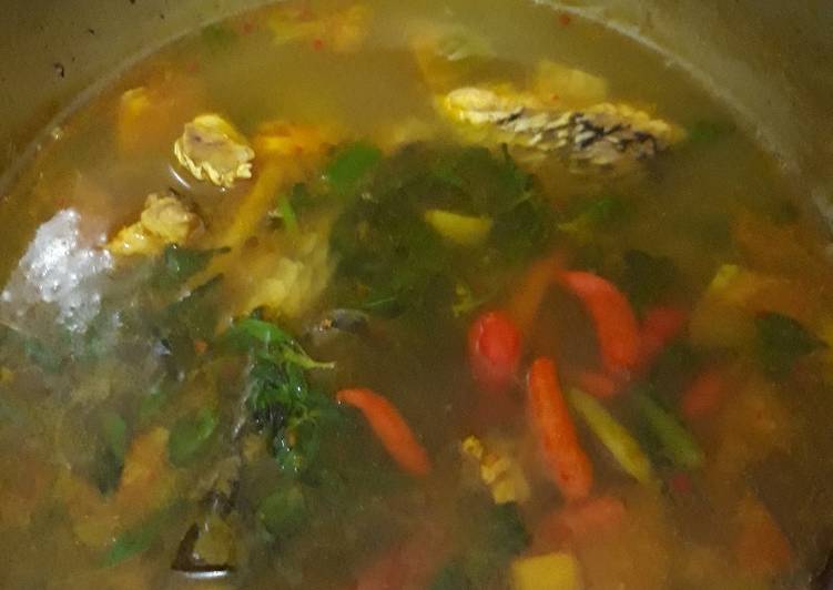 Cara Gampang Membuat Sayur kuning ikan kakap, Bikin Ngiler