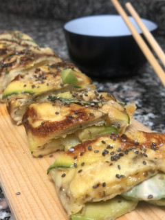 Una foto de Rollo-sushi de calabacín