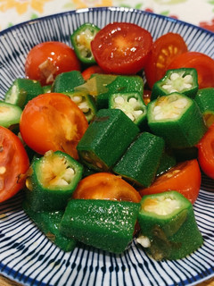 日式涼拌秋葵 的食譜成品照片