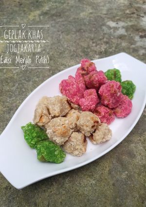 Foto resep Geplak Khas Jogjakarta (Merah Putih)