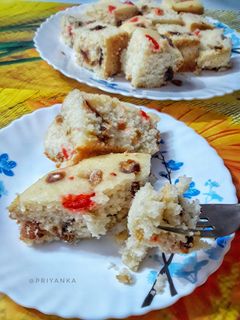 সুজির কেক (eggless semolina cake / sujir cake recipe in bengali) রেসিপির প্রধান ছবি