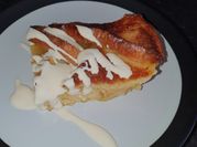 A picture of bread, oranges