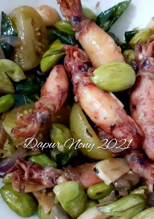 Foto resep Oseng Cumi Asin Pete