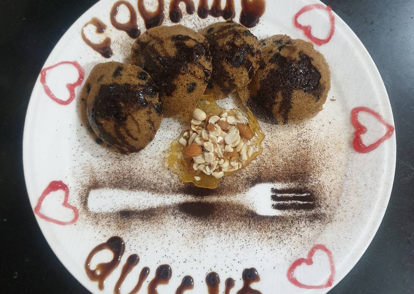 Choco peanut banana bites