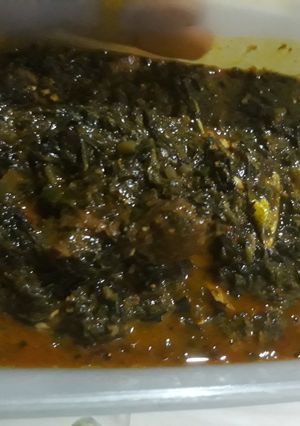 A picture of Vegetable soup.