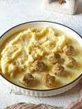 Saffron Creamy Beef Meatballs