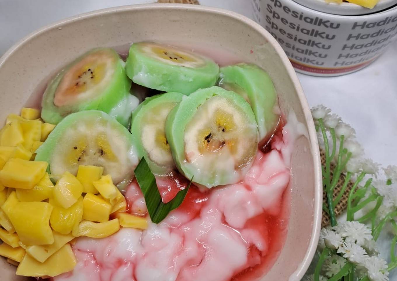 Es pisang ijo