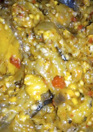 A picture of Aloo Baingan.