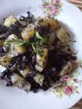 Morcilla con papa