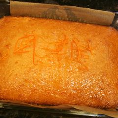 A picture of Orange Almond Syrup Cake.