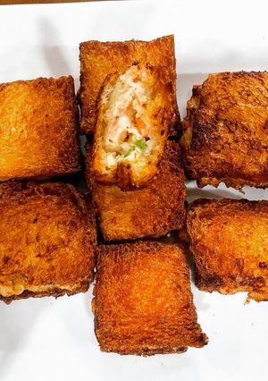 Hình của món Bánh sandwich tôm kiểu Hàn menbosa.