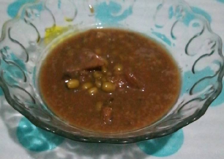 Bubur kacang hijau kurma banyak gizi