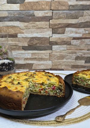 Una foto de Quiche de brócoli