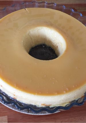 Una foto de Flan de leche condensada