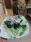 Tallarines con palta