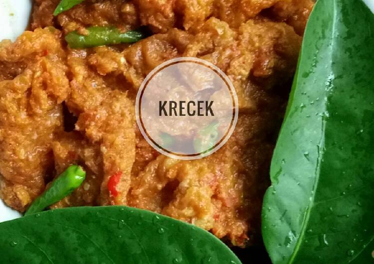 Krecek (sambelnya gudeg jogja) kesukaanku 😍😋🍴