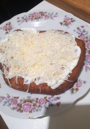 Burgonyás lángos recept fotója