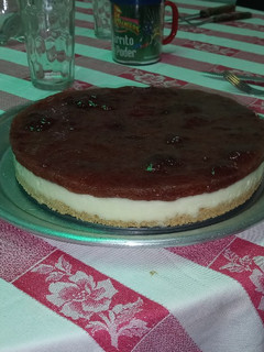 Una foto de Cheesecake de frutilla