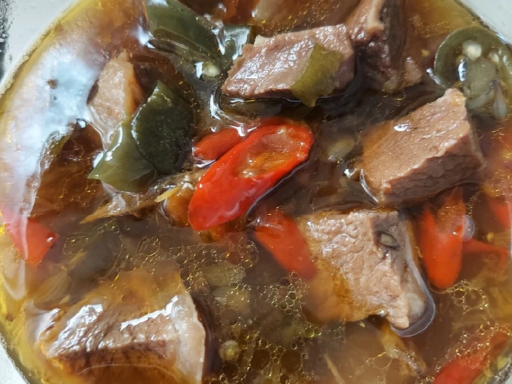 Langkah Gampang Menyiapkan Resep Asem - Asem Daging yang Uenak Anti Ribet, Uenak Banget