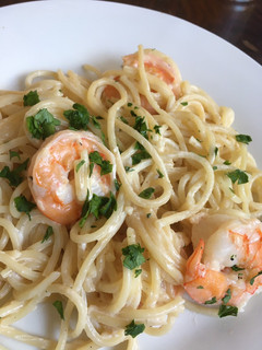 A picture of Spaghetti with Shrimp.