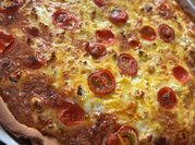 A picture of feta quiche