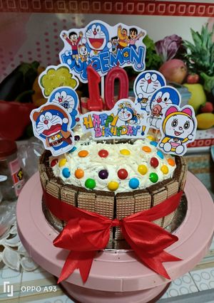Foto resep 329.*kue ultah basic brownies*