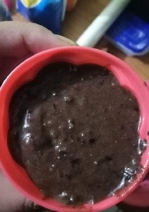 Una foto de Mousse de chocolate