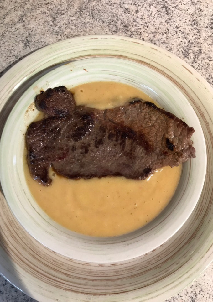 Una foto de Crema de porotos