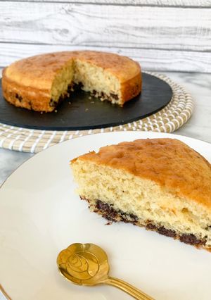Une photo de Gâteau au yaourt aux petites de chocolat sans huile