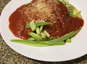 Una foto de Pasta de zucchini sin gluten, bajas calorías