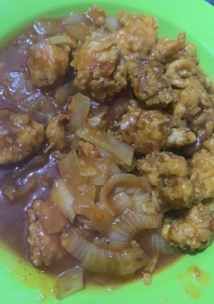 Foto resep Calamari shrimp Asam manis