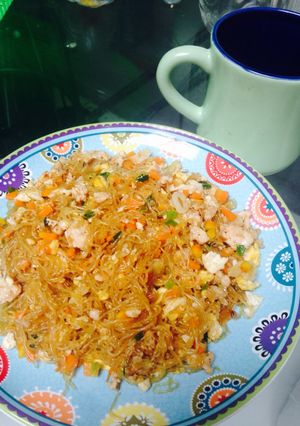 Foto resep Soun Goreng Ayam Sayur