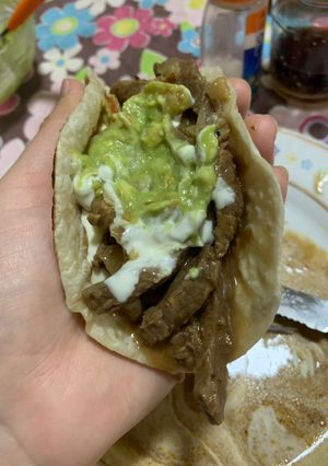 Una foto de Tacos de carne
