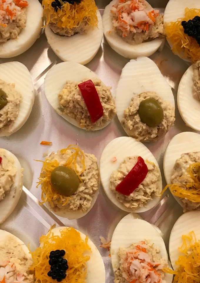 Una foto de Huevos rellenos