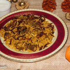 A picture of Bangalore Shivaji Military Hotel Style Mutton Dum Biryani.