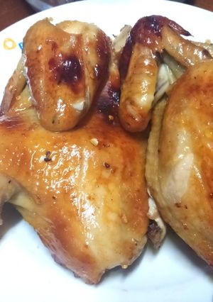 Hình của món Gà nướng muối ớt.