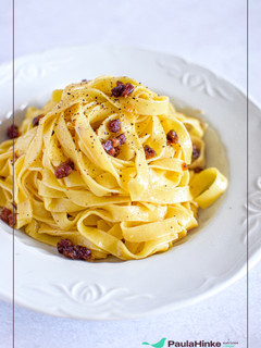 Una foto de Tagliatelle carbonara